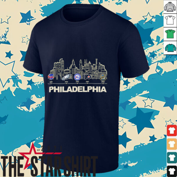 Philadelphia Sports History City of Champions shirt