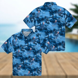 LA Dodgers Tropical Shirt, Men's Coastal Hibiscus Aloha Game Day Outfit