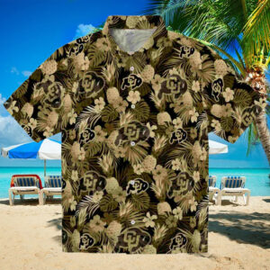 Colorado Buffaloes Floral Pineapple Gold Hawaiian Shirt