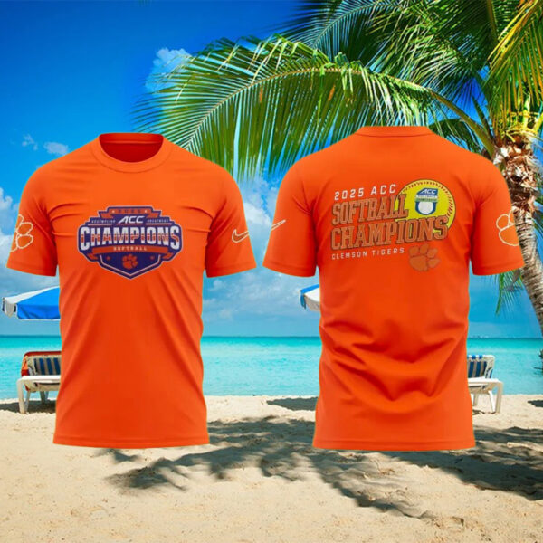 Clemson Softball ACC Champions 2025 T Shirt