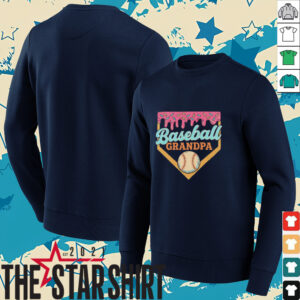 Baseball grandpa ice cream drip shirt