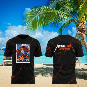 Metallica x Virginia Tech Lane Rocked T Shirt Gifts For Someone Who Loves Music