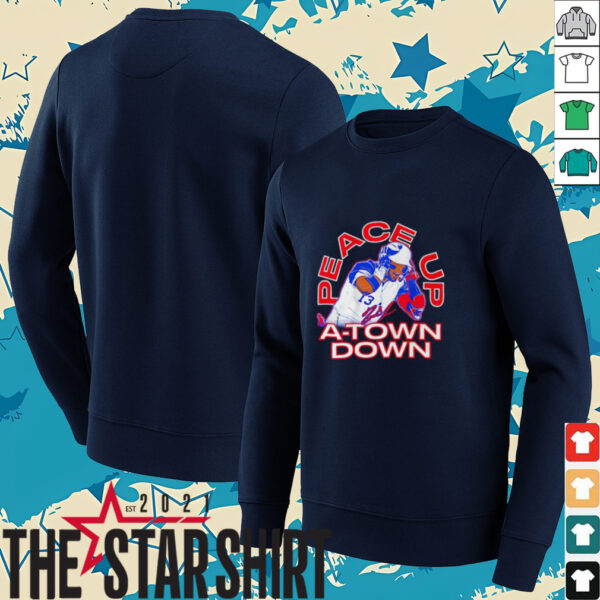 Ronald Acuña Jr. The Grenade peace up a town down signature shirt