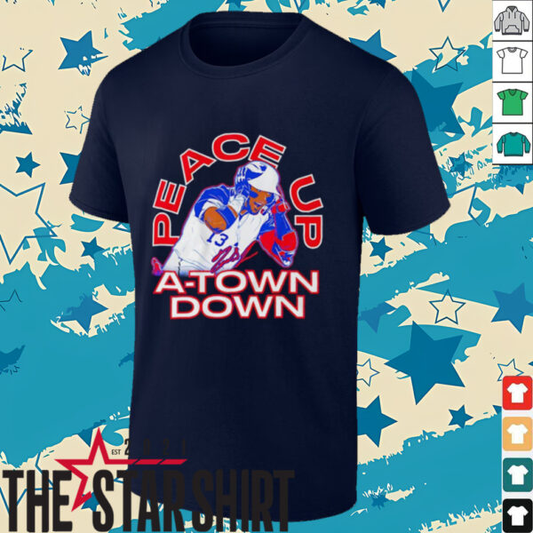 Ronald Acuña Jr. The Grenade peace up a town down signature shirt