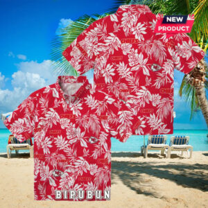 Kansas City Chiefs Tropical Leaf Hawaiian Shirt