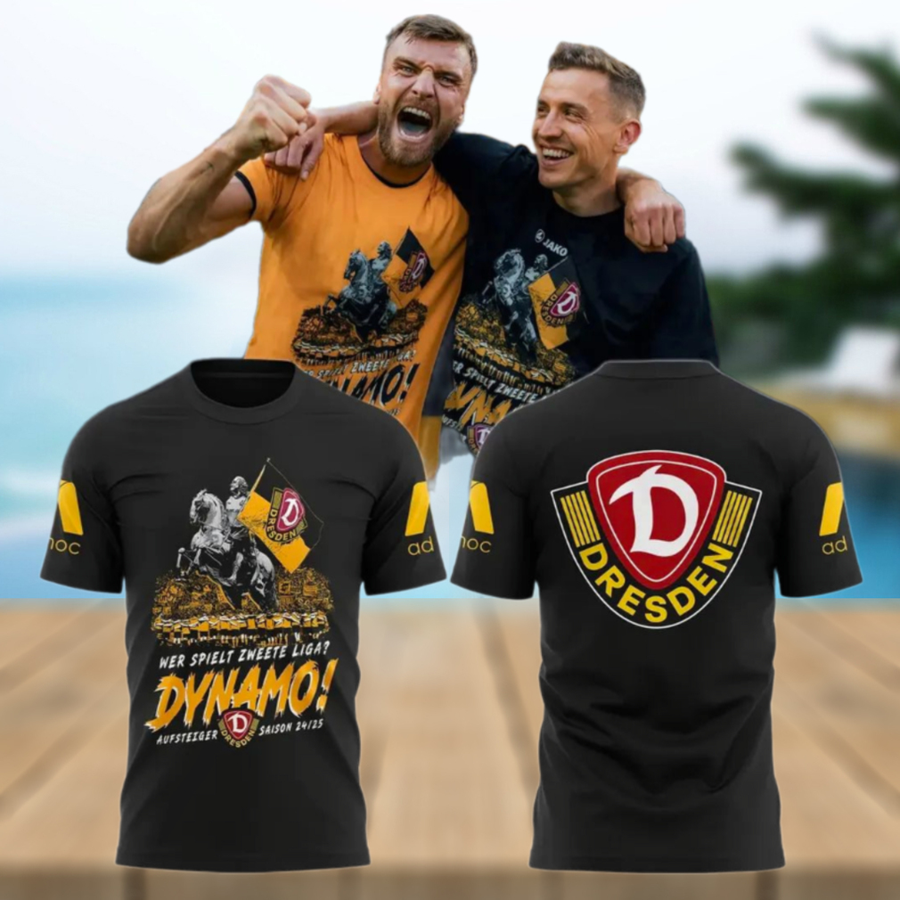 SG Dynamo Dresden Wer Spielt Zweete Liga 2025 T Shirt SG Dynamo Dresden Wer Spielt Zweete Liga 2025 T Shirt