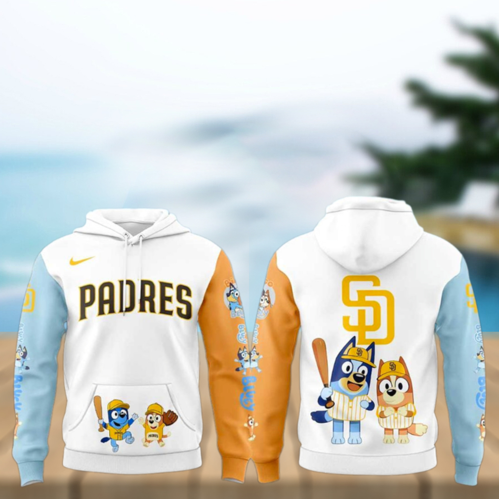 San Diego Padres Bluey and Bingo For Fans Beautiful Hoodie San Diego Padres Bluey and Bingo For Fans Beautiful Hoodie