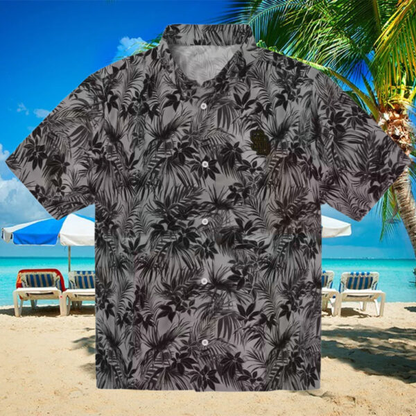 San Diego Padres Brown Tropical Hawaiian Shirt   Leafy Print for MLB Game Days