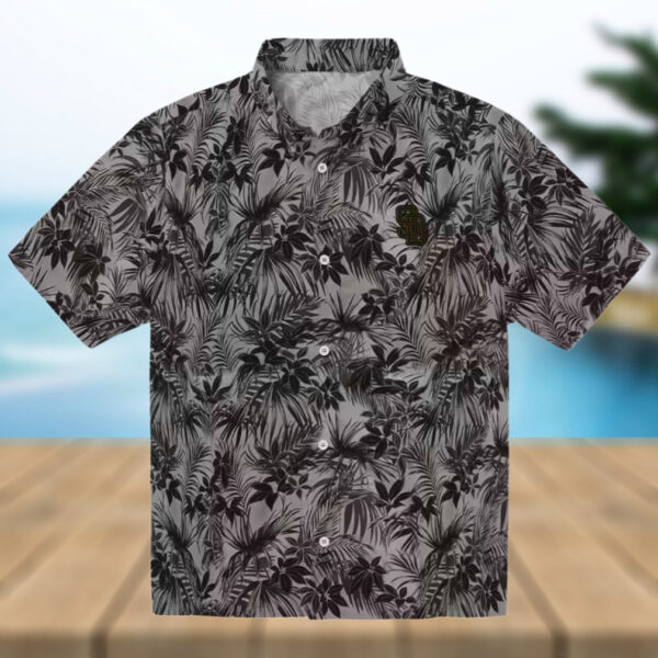 San Diego Padres Brown Tropical Hawaiian Shirt   Leafy Print for MLB Game Days