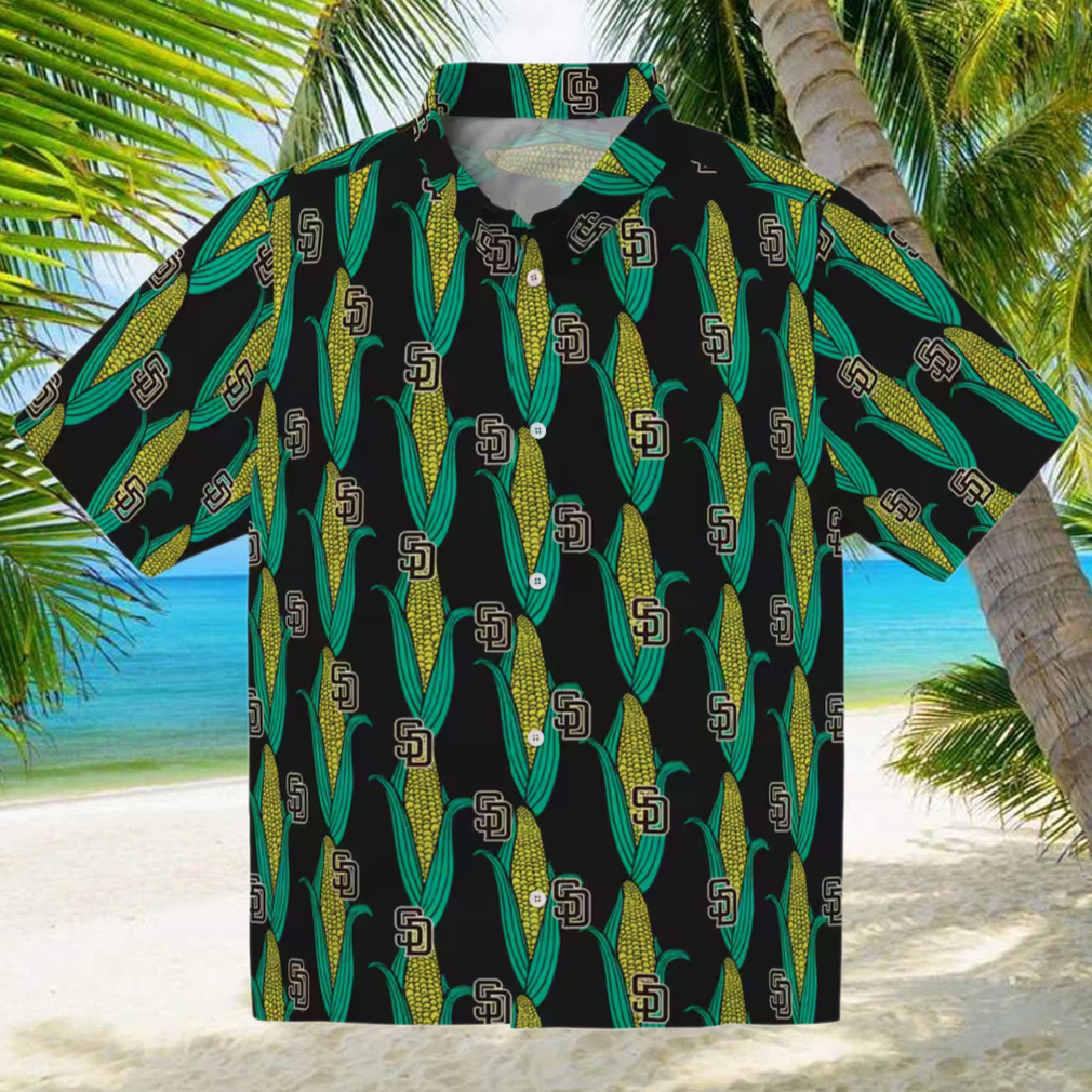 San Diego Padres Brown Tropical Hawaiian Shirt San Diego Padres Brown Tropical Hawaiian Shirt