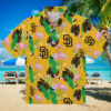 Los Angeles Dodgers Fan Shirt   Green Tropical Hawaiian Style for Men