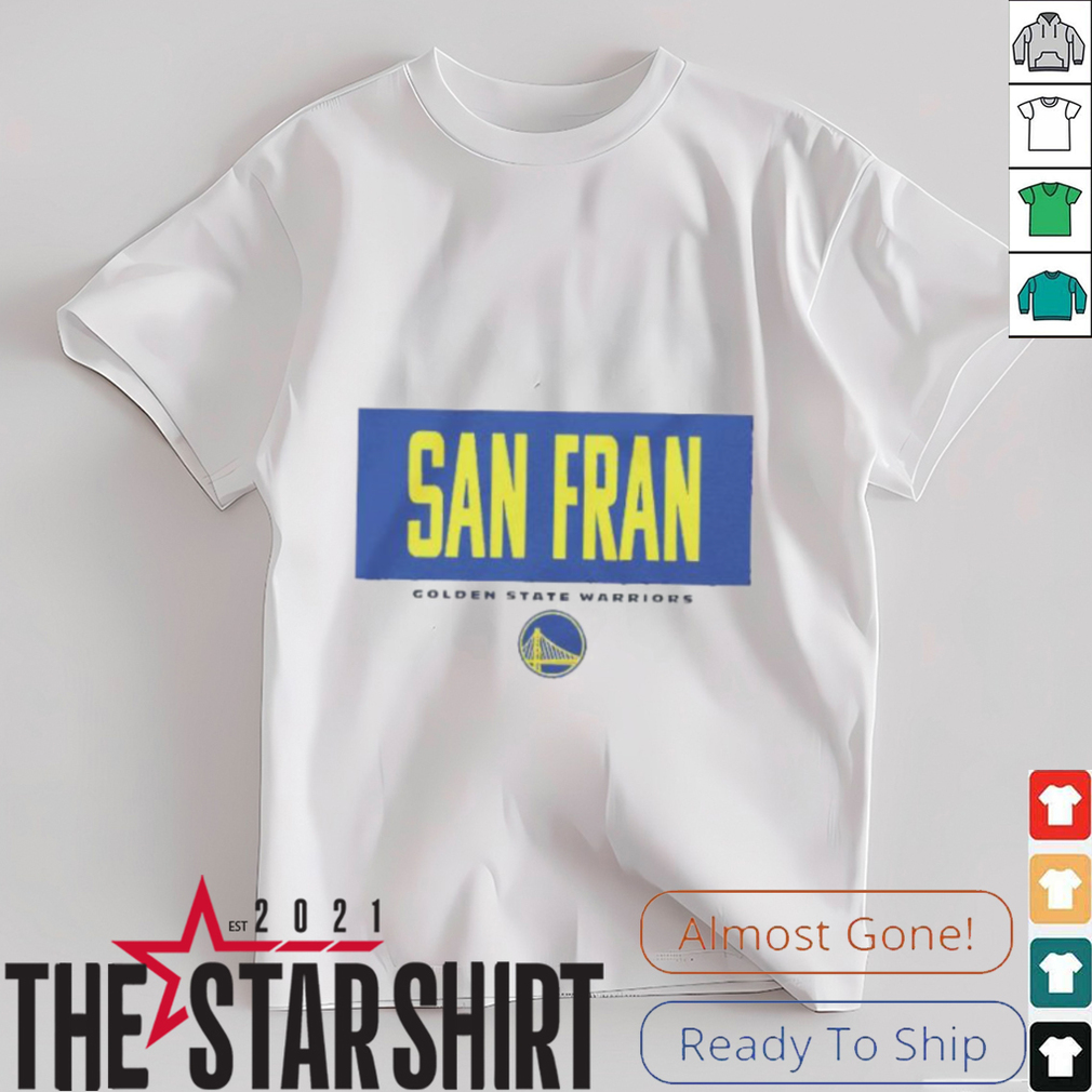 San Fran NBA basketball Golden State Warriors crossbar shirt San Fran NBA basketball Golden State Warriors crossbar shirt