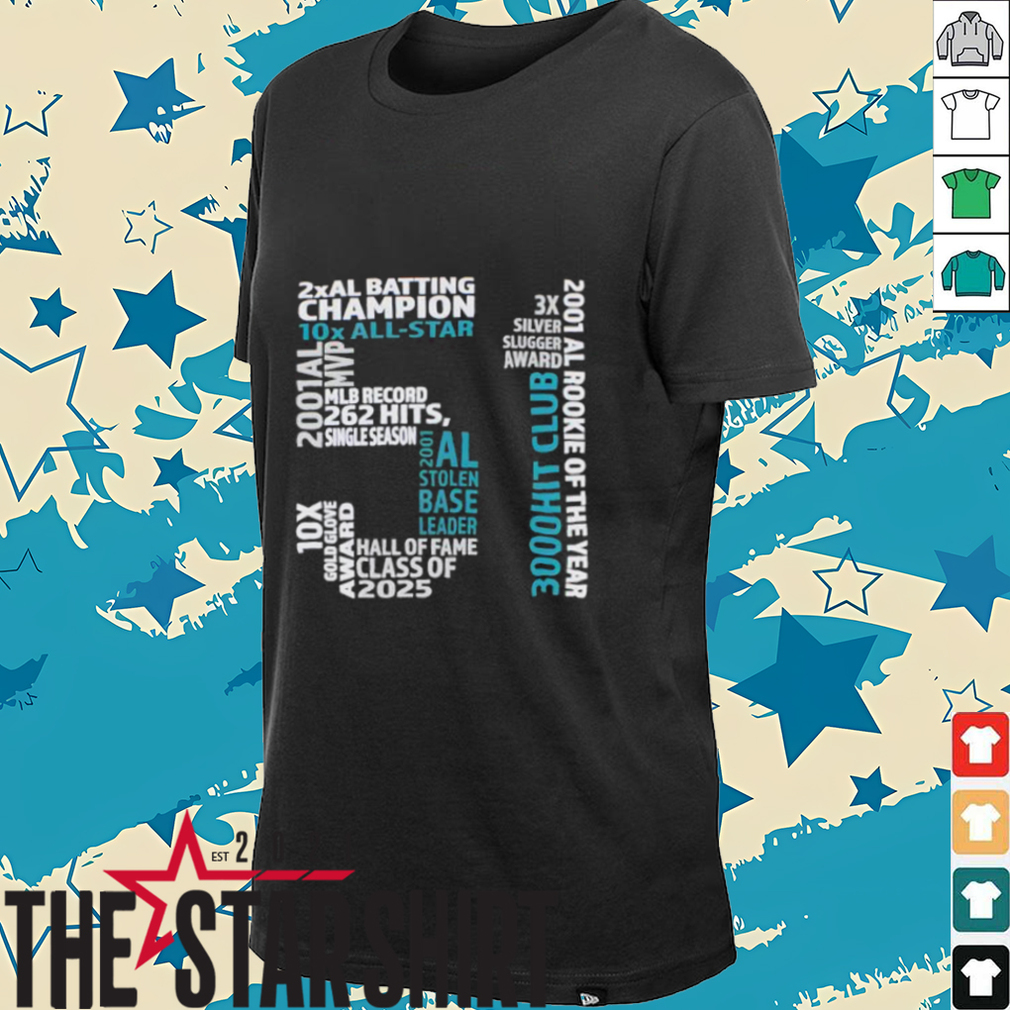 Seattle Mariners Ichiro Hall Of Fame 2X AL Batting Champion shirt Seattle Mariners Ichiro Hall Of Fame 2X AL Batting Champion shirt