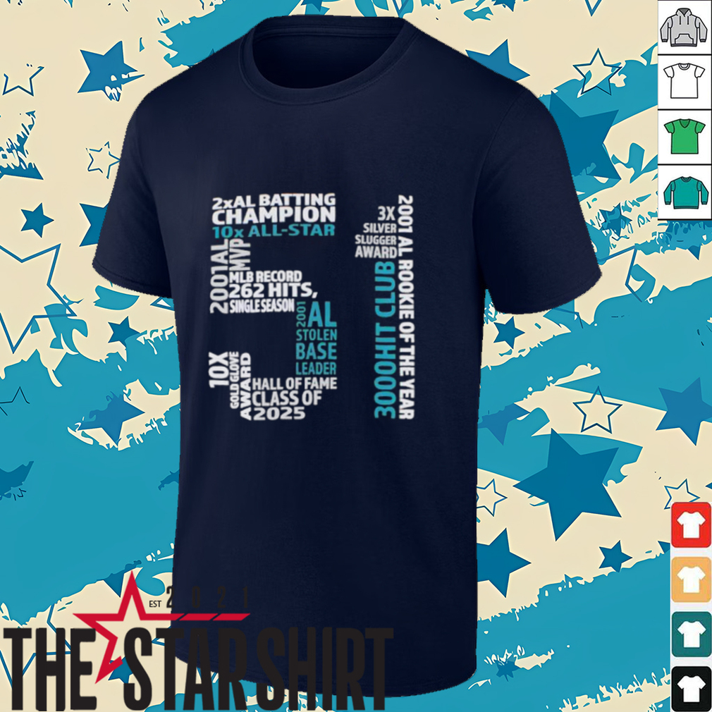 Seattle Mariners Ichiro Hall Of Fame 2X AL Batting Champion shirt Seattle Mariners Ichiro Hall Of Fame 2X AL Batting Champion shirt