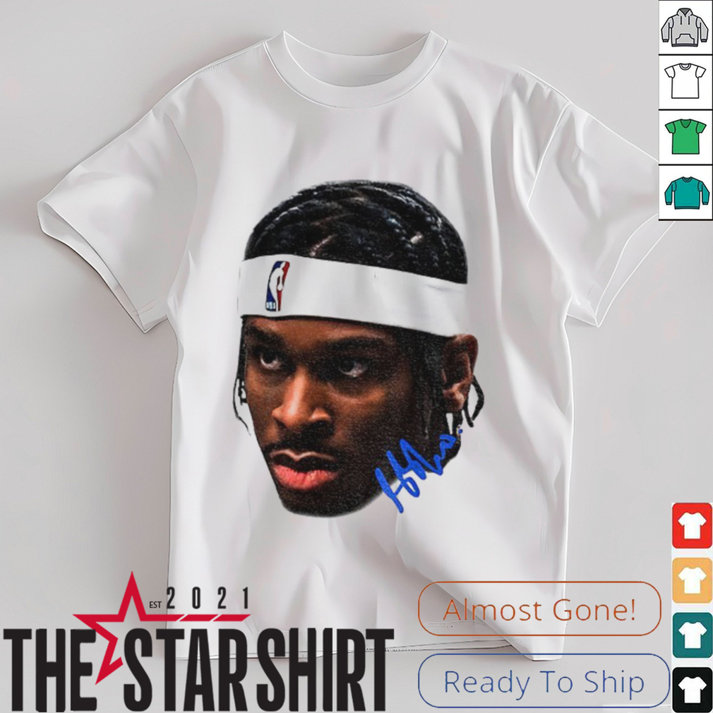 Shai Gilgeous Alexander MVP Oklahoma City Thunder NBA basketball big head signature shirt Shai Gilgeous Alexander MVP Oklahoma City Thunder NBA basketball big head signature shirt