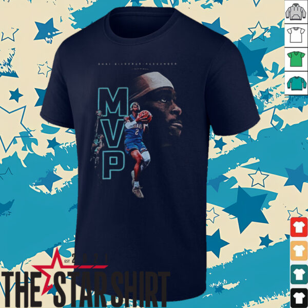 Shai Gilgeous Alexander MVP Oklahoma City Thunder NBA basketball shirt