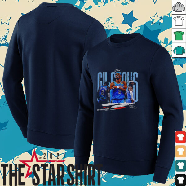 Shai Gilgeous Alexander Oklahoma City Thunder 2025 NBA Basketball graphic signature t shirt