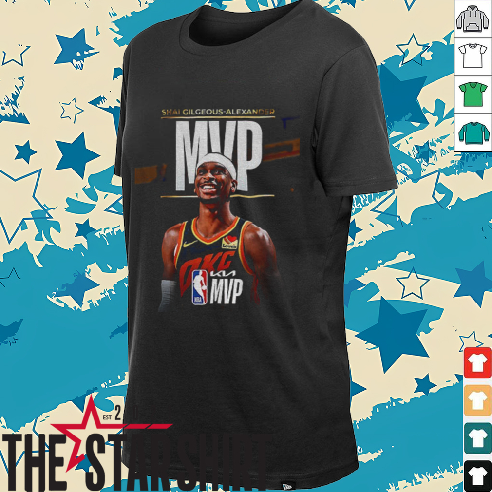 Shai Gilgeous Alexander Oklahoma City Thunder MVP 2025 NBA Basketball shirt Shai Gilgeous Alexander Oklahoma City Thunder MVP 2025 NBA Basketball shirt