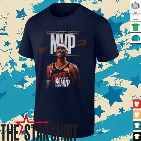 Shai Gilgeous Alexander Oklahoma City Thunder MVP 2025 NBA Basketball shirt