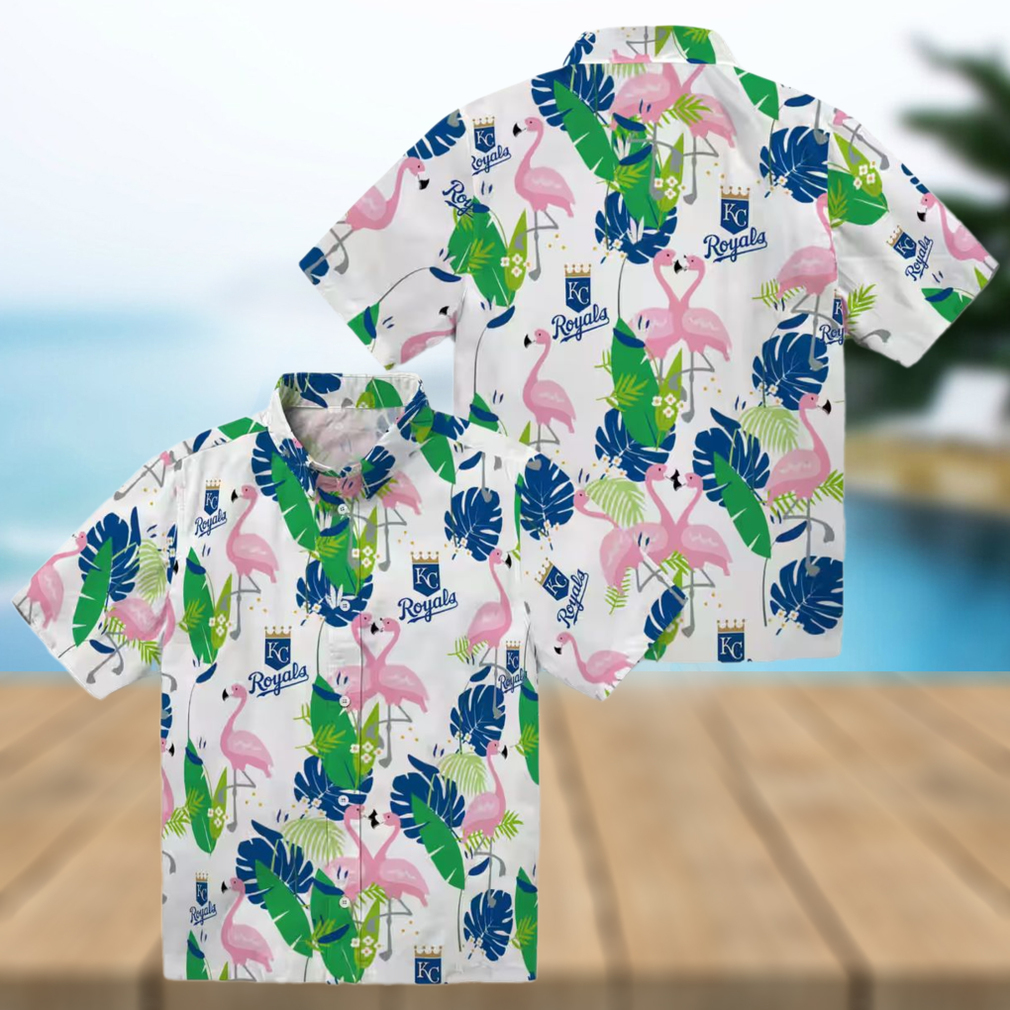 Shop Kansas City Royals Hawaiian Shirt Aloha Flamingo Tropical Palm Blue Green Shop Kansas City Royals Hawaiian Shirt Aloha Flamingo Tropical Palm Blue Green
