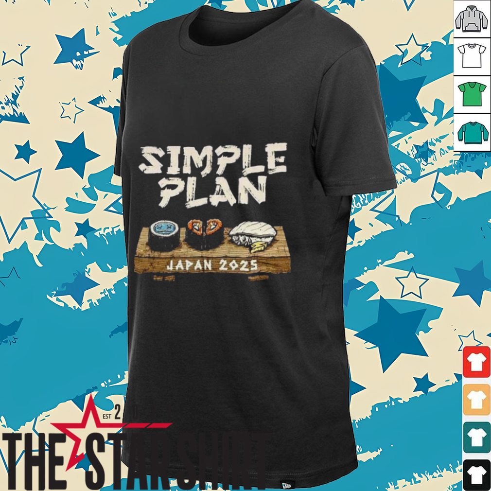 Simple Plan Japan Tour 2025 Schedule Two Sided Unisex T Shirt Simple Plan Japan Tour 2025 Schedule Two Sided Unisex T Shirt