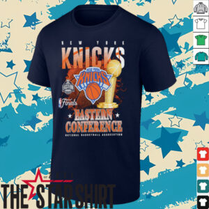 New York Knicks 2025 NBA Eastern Conference Finals trophy shirt