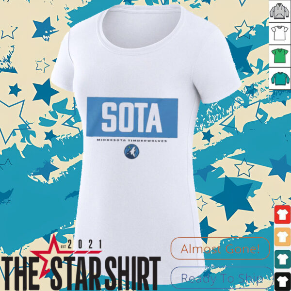 Sota NBA basketball Minnesota Timberwolves crossbar shirt