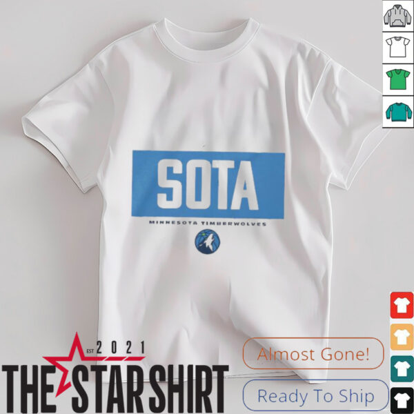 Sota NBA basketball Minnesota Timberwolves crossbar shirt