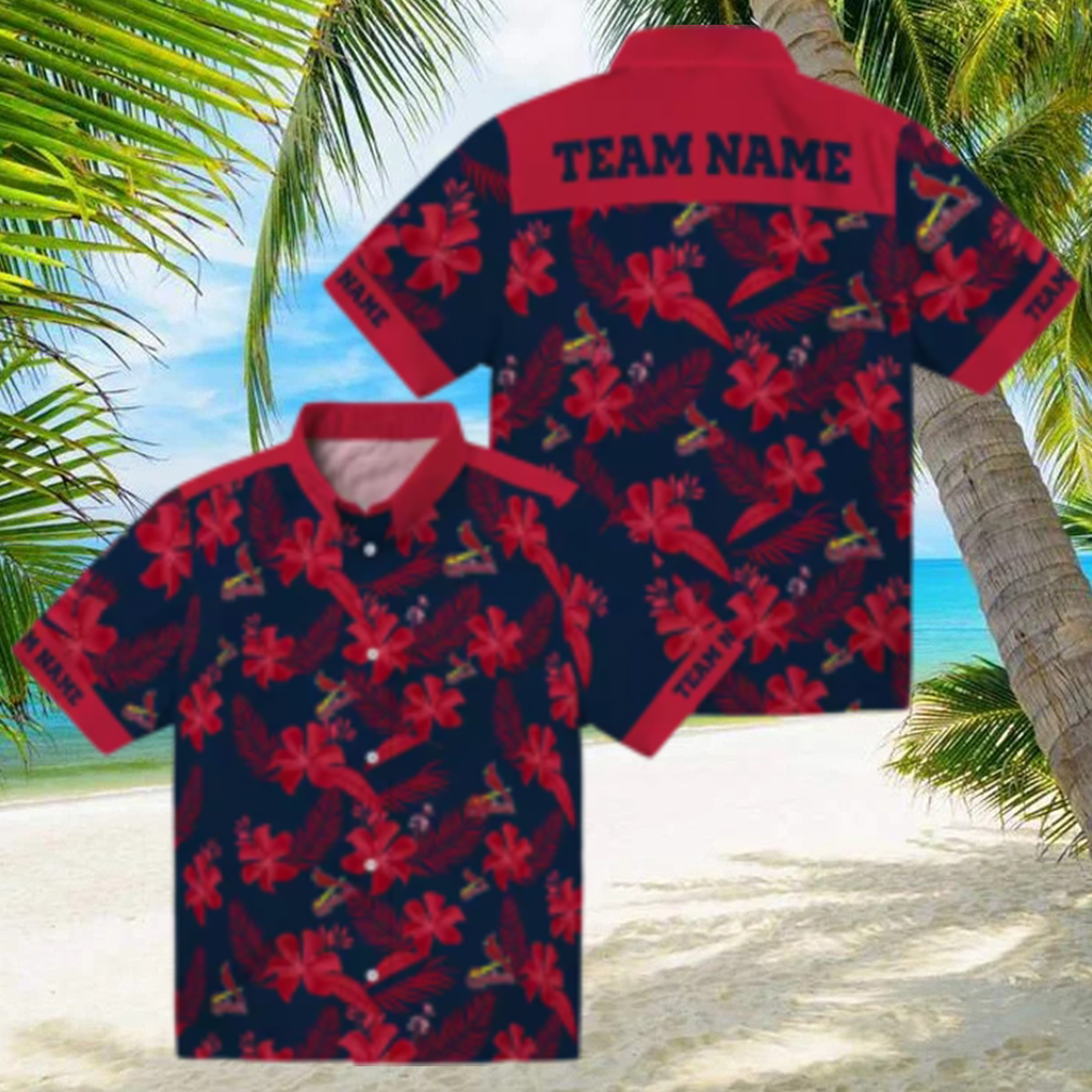 St. Louis Cardinals Aloha Style Floral Navy Shirt Perfect for Vacation & Beach Days St. Louis Cardinals Aloha Style Floral Navy Shirt Perfect for Vacation & Beach Days