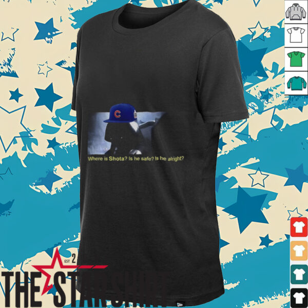 Star Wars Darth Vader MLB Chicago Cubs where is shota is he safe is he alright shirt