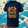 Straight as Wrestling WWE caricature shirt