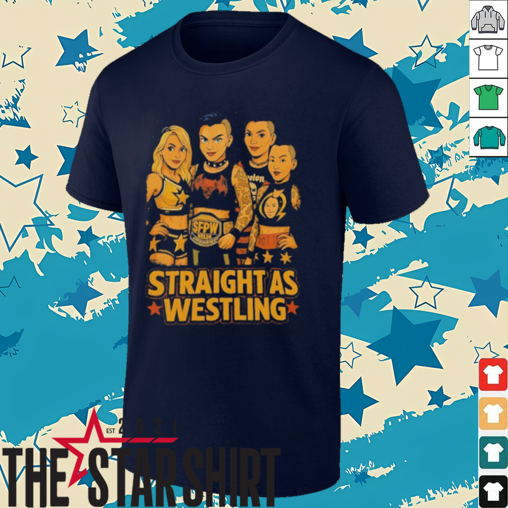 Straight as Wrestling WWE caricature shirt Straight as Wrestling WWE caricature shirt