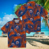 Summer Ready New York Mets Hawaiian Shirt   Blue Palm Leaves MLB Shirt