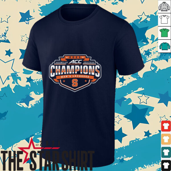 Syracuse Orange 2025 ACC Men’s Lacrosse Conference Tournament Champions T Shirt
