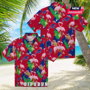 Buffalo Bills Flamingo Foliage Hawaiian Shirt