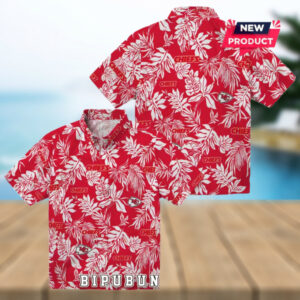 Kansas City Chiefs Tropical Leaf Hawaiian Shirt