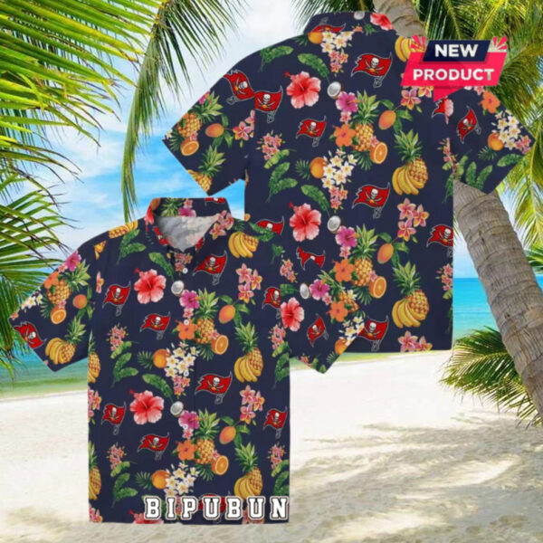 Tampa Bay Buccaneers Hibiscus Fruit Summer Hawaiian Shirt