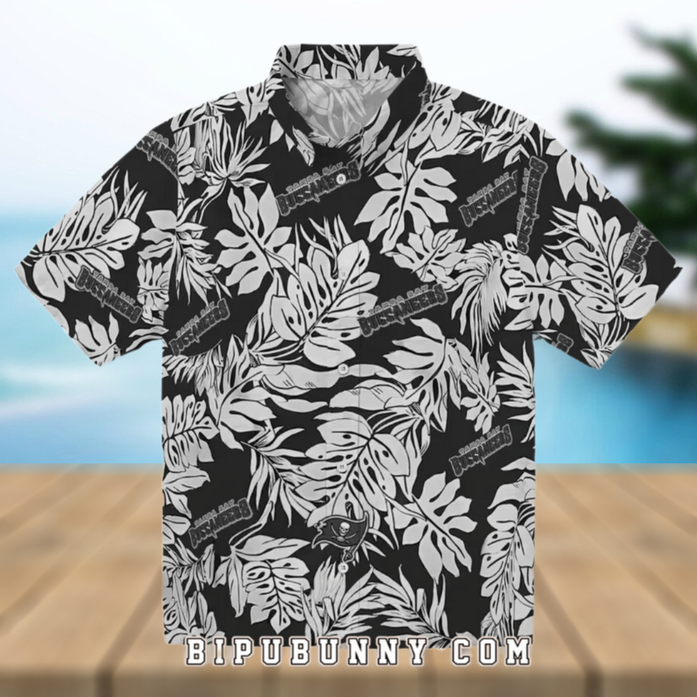 Tampa Bay Buccaneers Monstera Leaf Pattern Hawaiian Shirt Tampa Bay Buccaneers Monstera Leaf Pattern Hawaiian Shirt