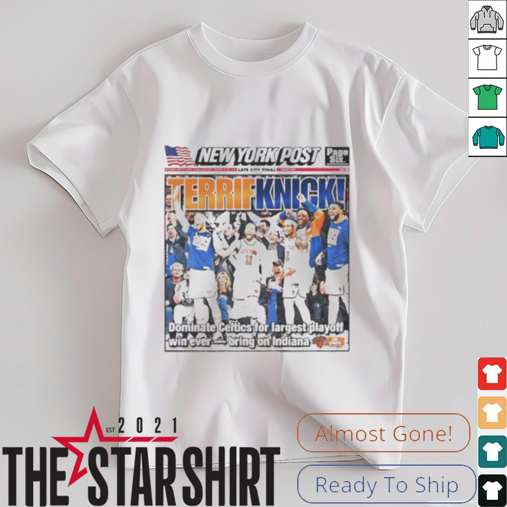 Terrif knicks new york post late city final shirt Terrif knicks new york post late city final shirt