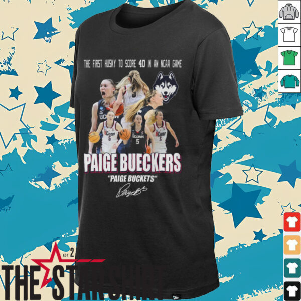 The First Huskt To Score 40 In An NCAA Game Paige Bueckers Signature Unisex T Shirt