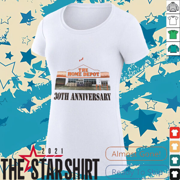 The home depot 30th anniversary Canada flag shirt