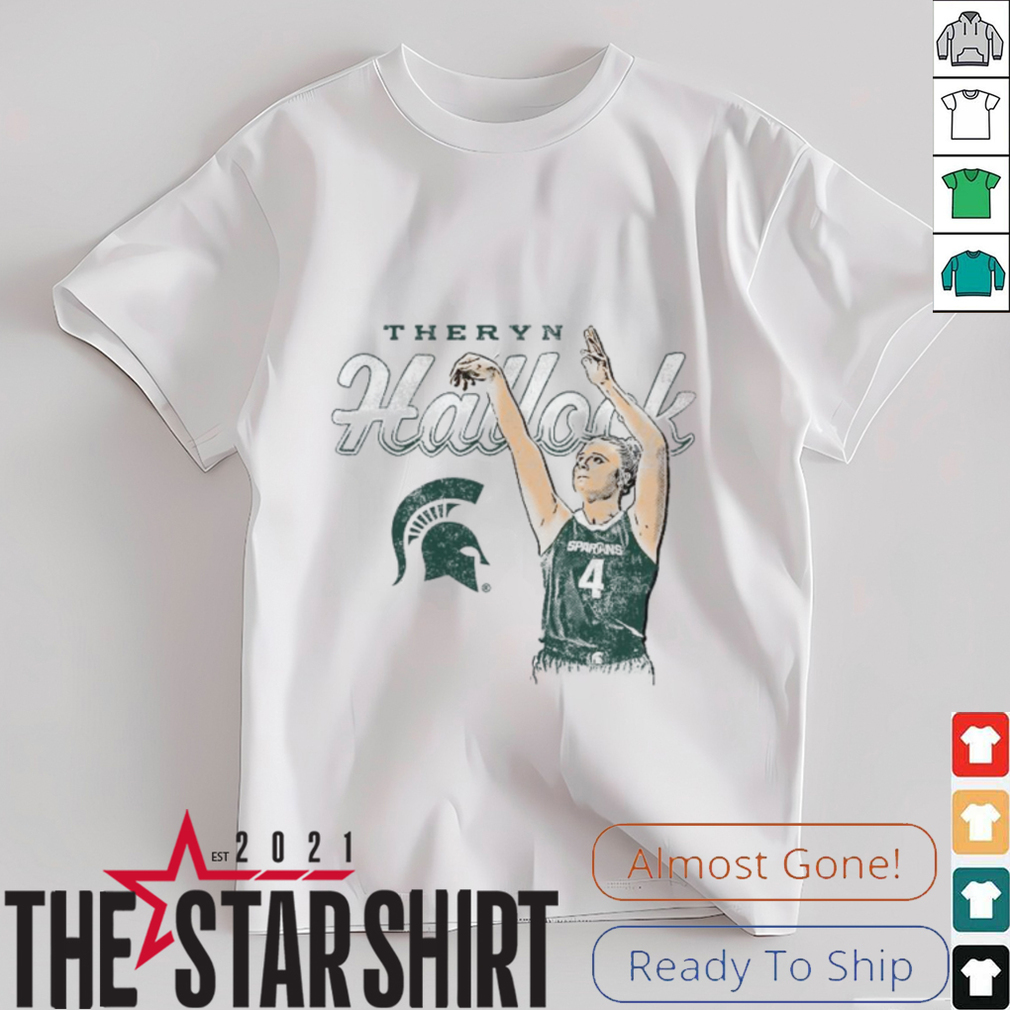 Theryn Hallock Michigan State Spartans Basketball T Shirt Theryn Hallock Michigan State Spartans Basketball T Shirt