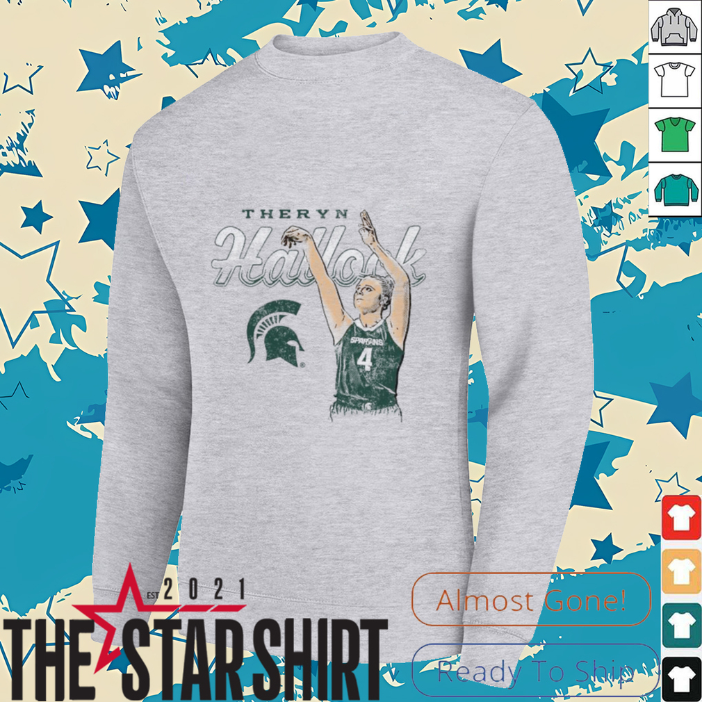 Theryn Hallock Michigan State Spartans Basketball T Shirt Theryn Hallock Michigan State Spartans Basketball T Shirt