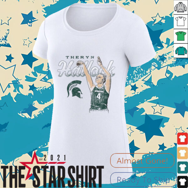 Theryn Hallock Michigan State Spartans Basketball T Shirt