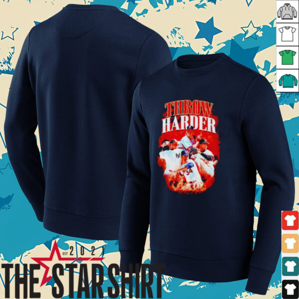 Throw Harder Baseball Flames MLB shirt
