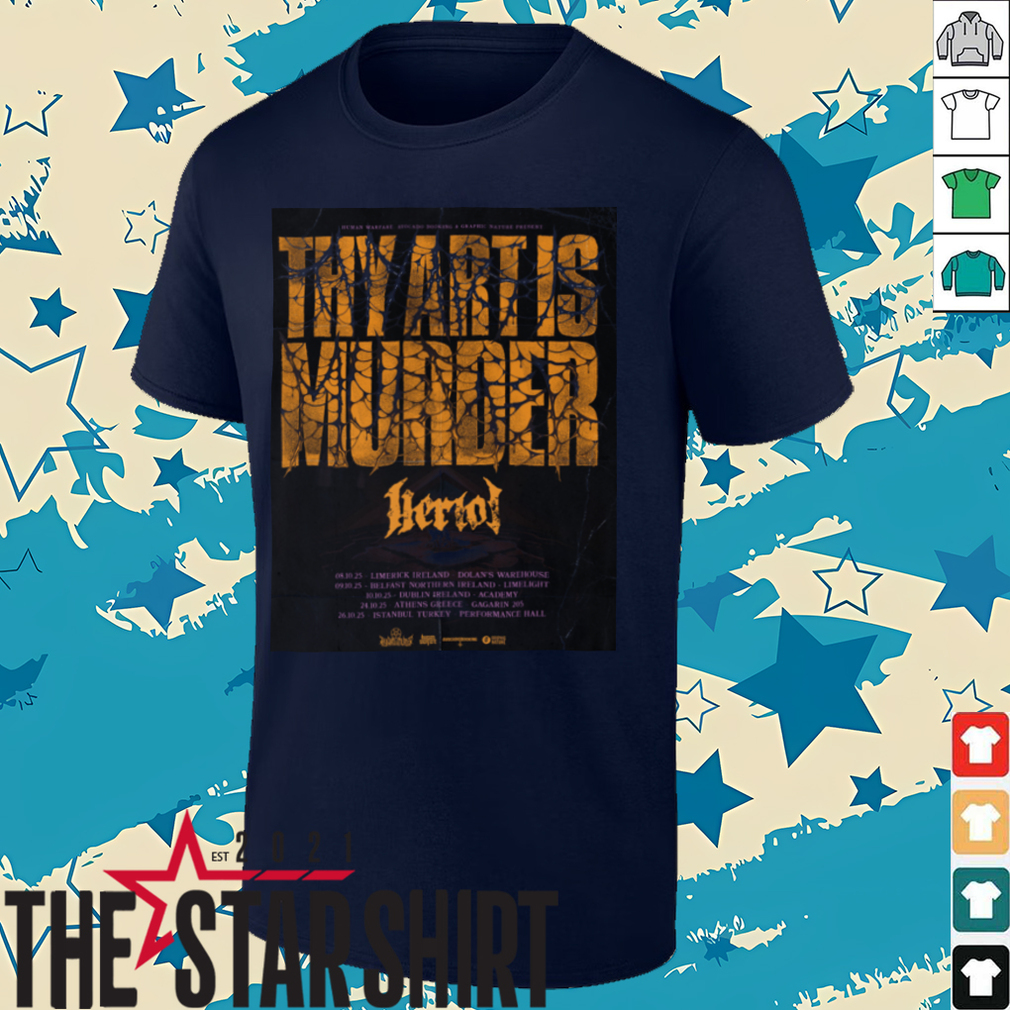 Thy Art Is Murder Herval Tour 2025 T Shirt Thy Art Is Murder Herval Tour 2025 T Shirt