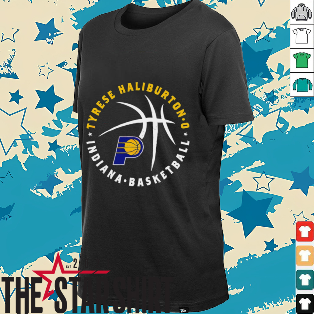 Tyrese Haliburton Indiana Pacers Basketball player ball shirt Tyrese Haliburton Indiana Pacers Basketball player ball shirt