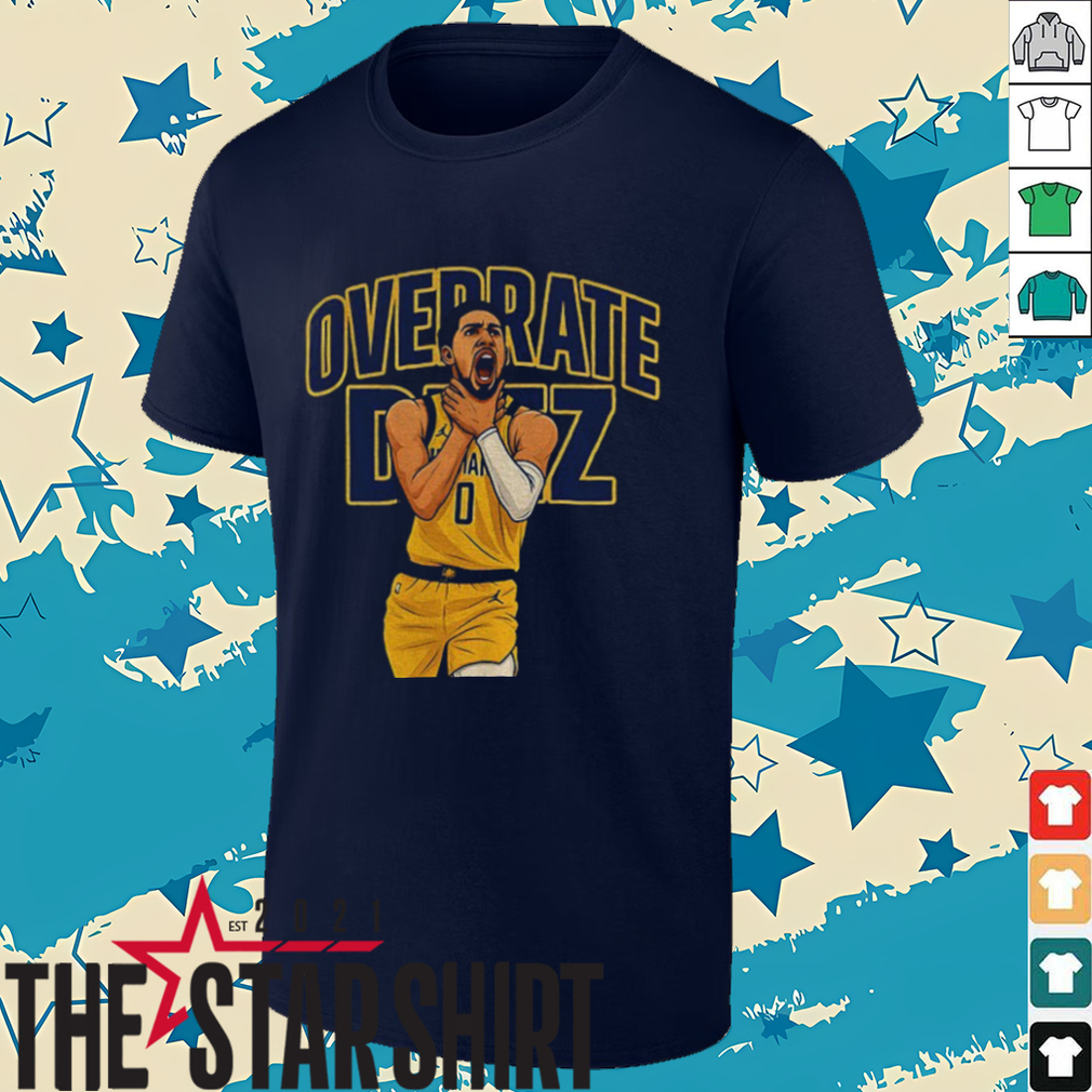 Tyrese Haliburton cartoon choke Overrate Deez Indiana Pacers NBA Basketball Player shirt Tyrese Haliburton cartoon choke Overrate Deez Indiana Pacers NBA Basketball Player shirt