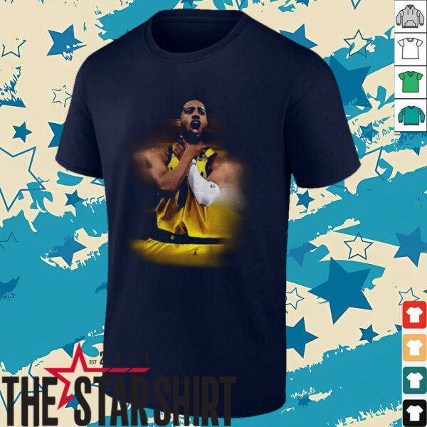 Tyrese Haliburton choke Celebration Indiana Pacers NBA Basketball Champs 2025 shirt