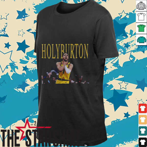 Tyrese Haliburton choke Indiana Pacers Basketball 2025 Playoff shirt